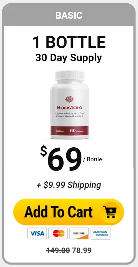 Boostaro 1 bottle package