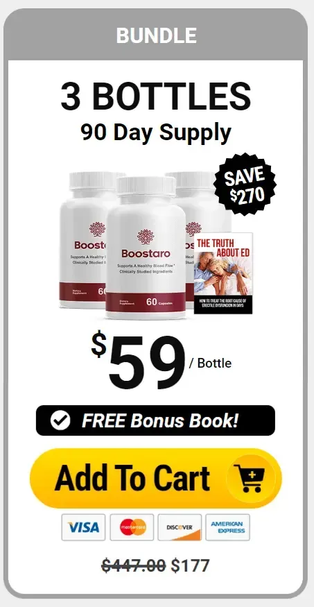 Boostaro 3 bottle package